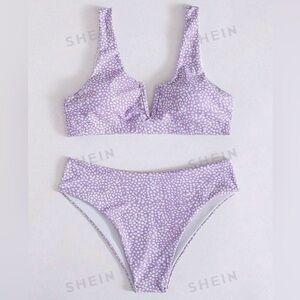 Shein Swimsuit. Small. Lilac Purple.